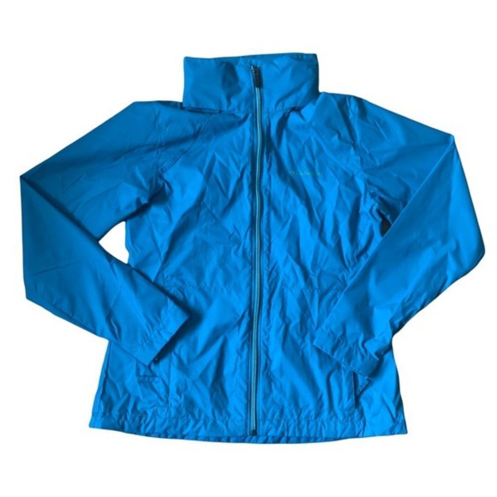 Columbia Women Blue Soft Shell Jacket Size Medium